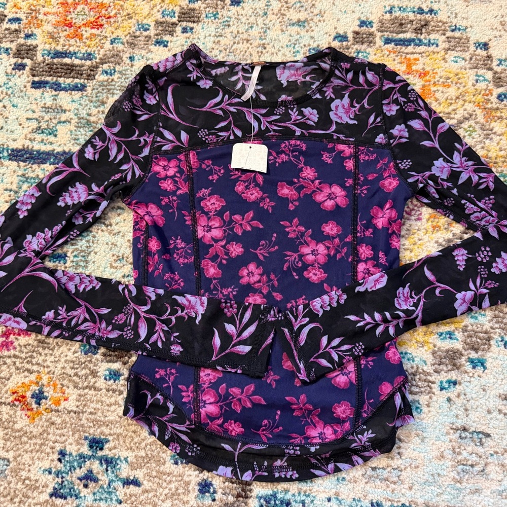 Free People Betty's garden top new with tags